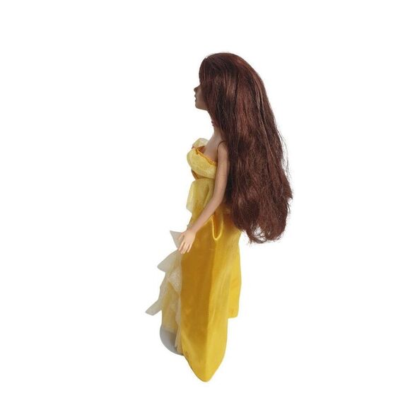 Disney Princess Belle Doll Beauty & the Beast With Yellow Gown & Long Brown Hair - Picture 4 of 5